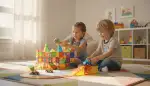 Magnetische Bausteine mit 2 Autos: Das geniale Spielzeug, das Kinderaugen zum Leuchten bringt!