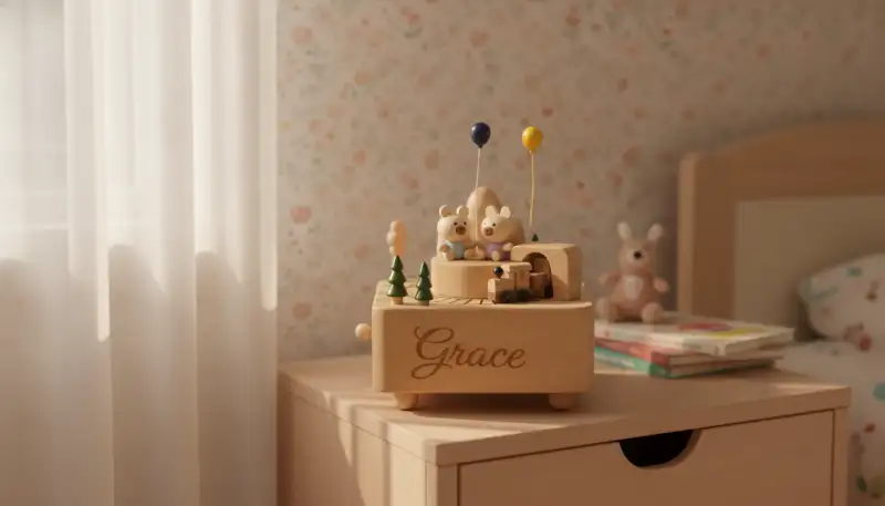 Einzigartig & Zeitlos: Warum die personalisierte Holz-Karussell-Spieluhr das Trend-Geschenk ist